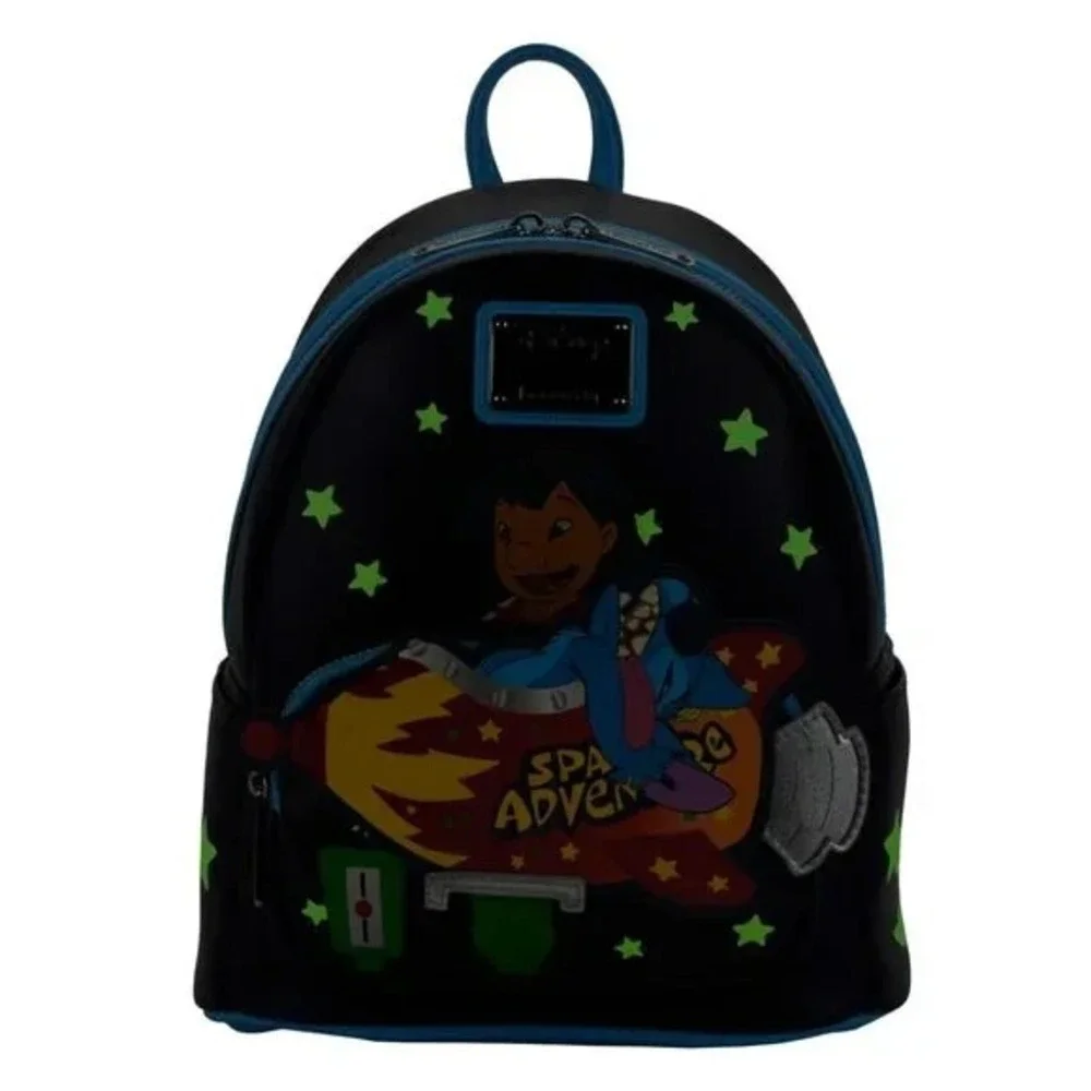 Loungefly Disney Lilo & Stitch Space Adventure‎ Glow in the Dark Mini Backpack